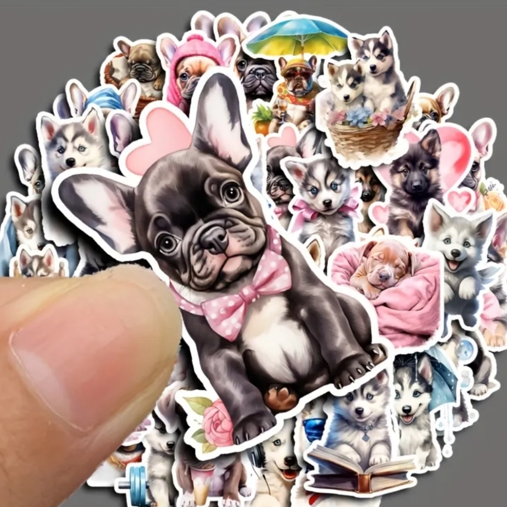 Vibrant Dog Breed Sticker Design Collection - Picture 3 of 6